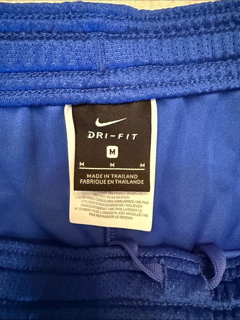 Nike Men’s Medium Soccer Shorts Trio - White & Blue - Picture 7 of 7